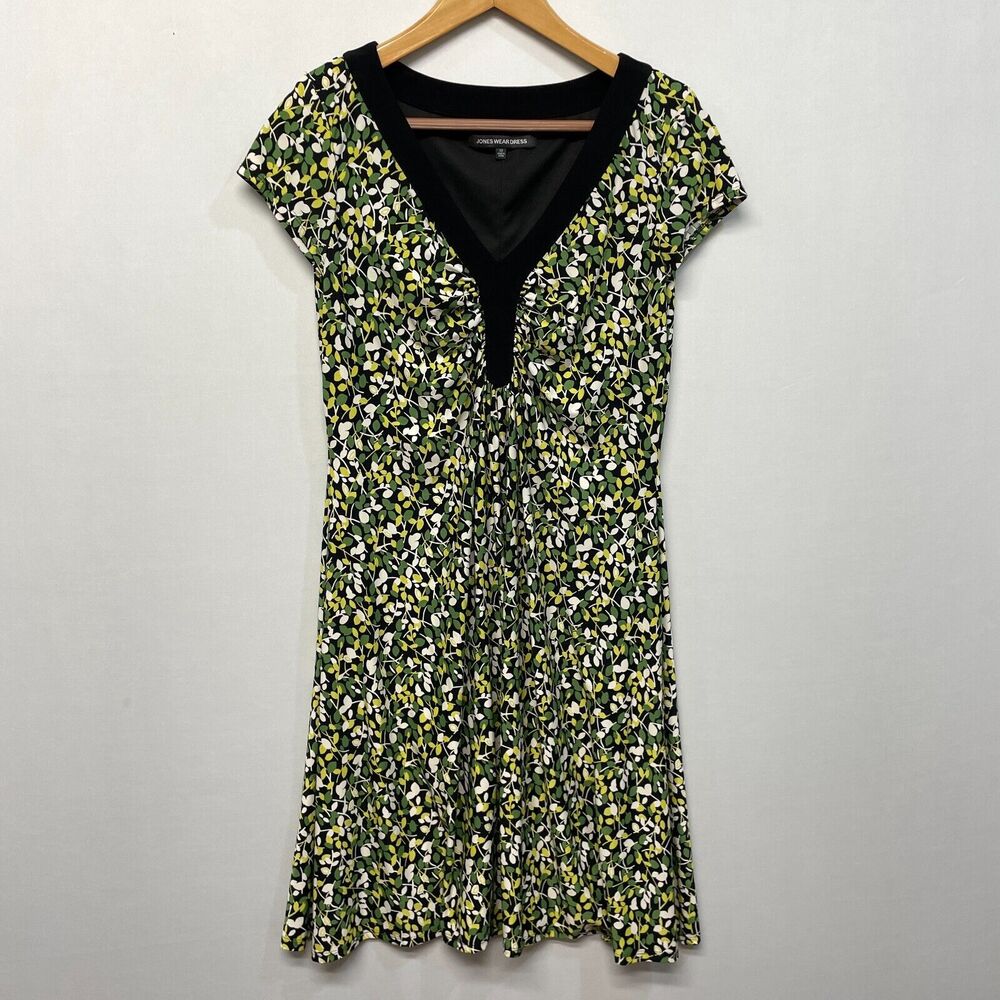 Jones Wear Women Short Sleeve Floral Casual Dress Size 12 BabyDoll Y2K M287 -4